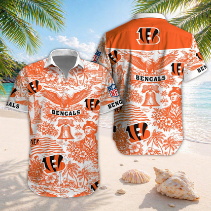 CIN x NFL Hawaiian Shirt 2006
