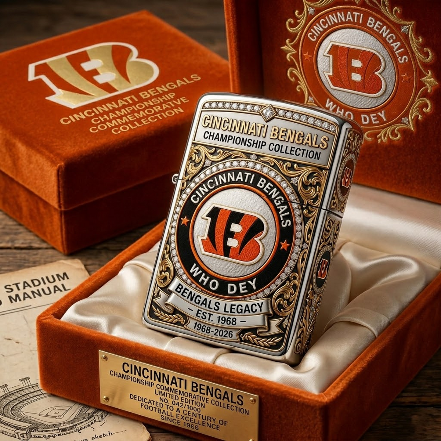 CIN x NFL Premium Lighter Case 2105 DatND DVT