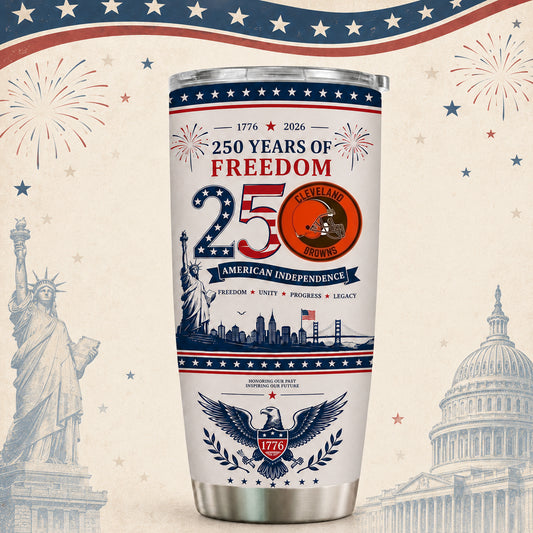 CLE x NFL 250th Anniversary Special Tumbler for Football Fans 170626