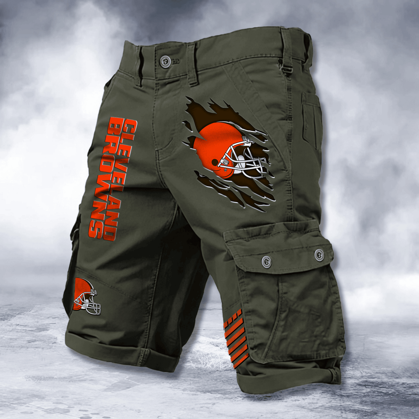 CLE x NFL Cotton Cargo Shorts DATND TANTD 2705