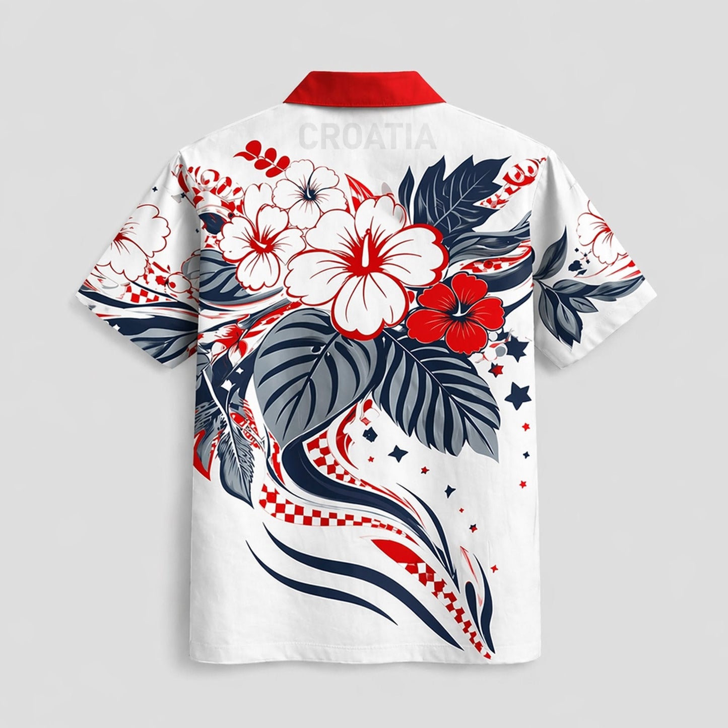 Croatia World Cup 2026 Floral Hawaiian Shirt PVT02 DATND LBN 90526
