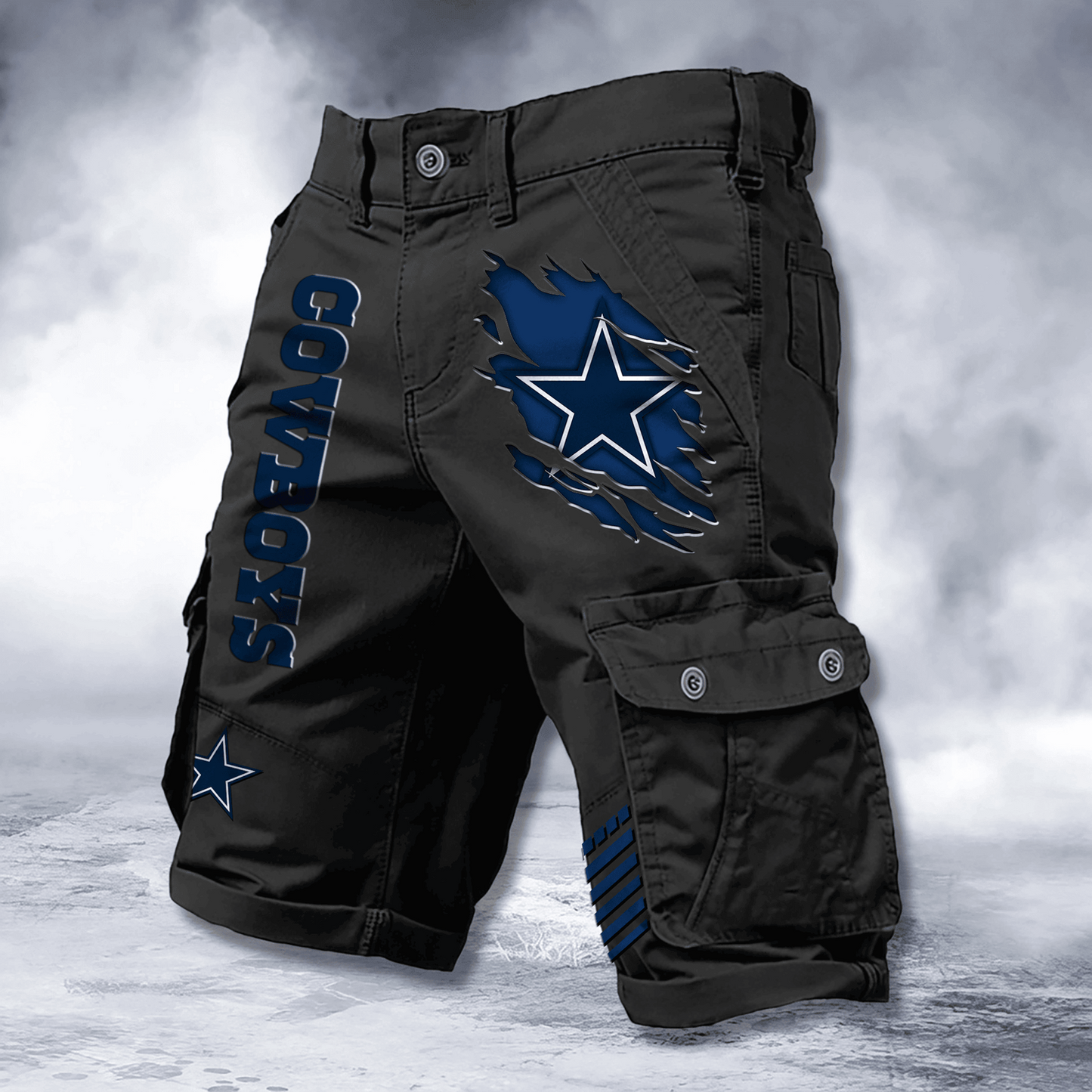 DAL x NFL Cotton Cargo Shorts DATND TANTD 2705