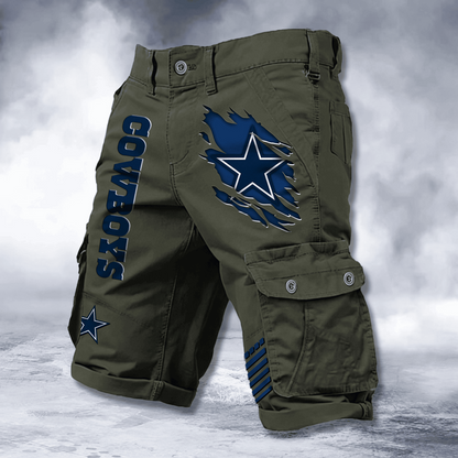 DAL x NFL Cotton Cargo Shorts DATND TANTD 2705