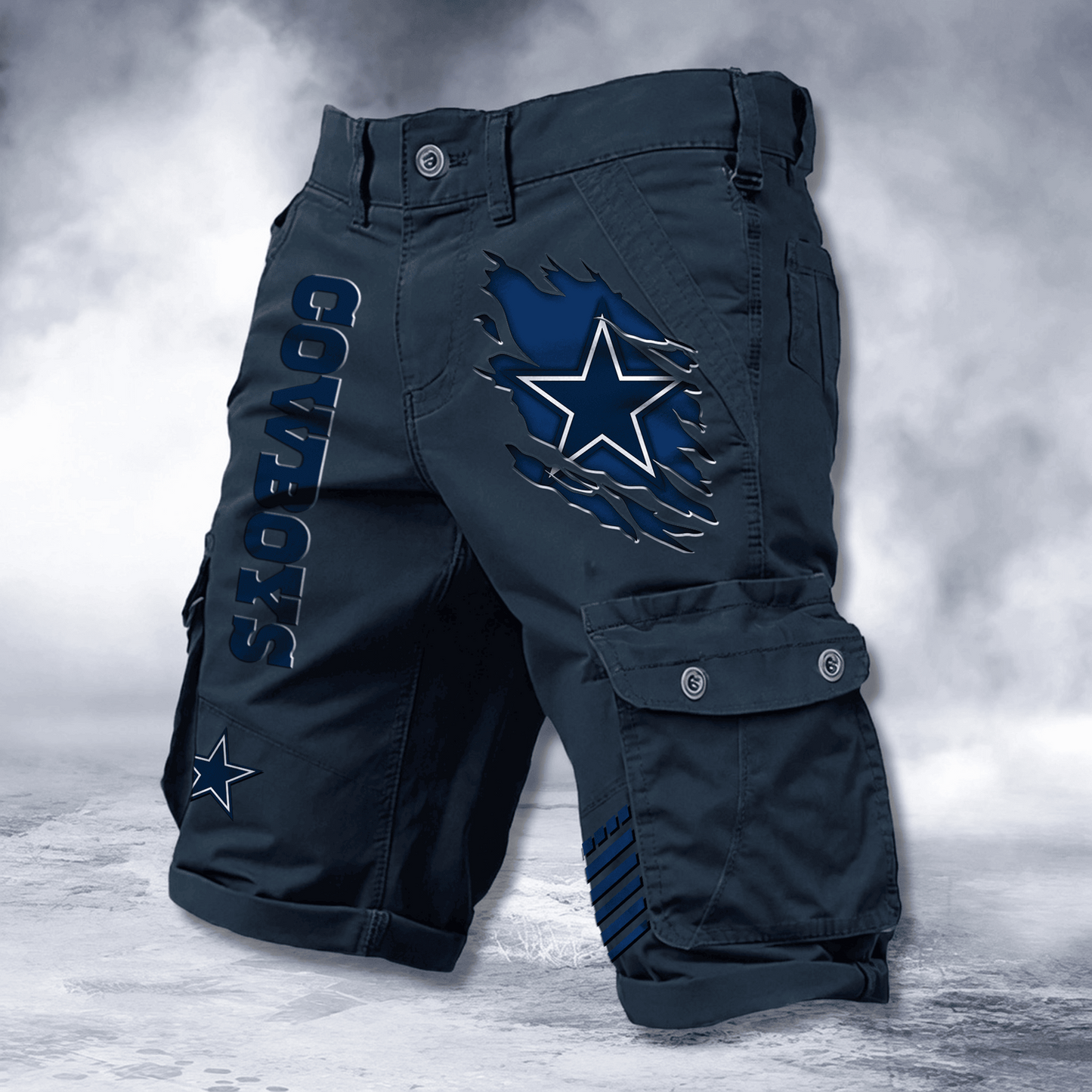 DAL x NFL Cotton Cargo Shorts DATND TANTD 2705