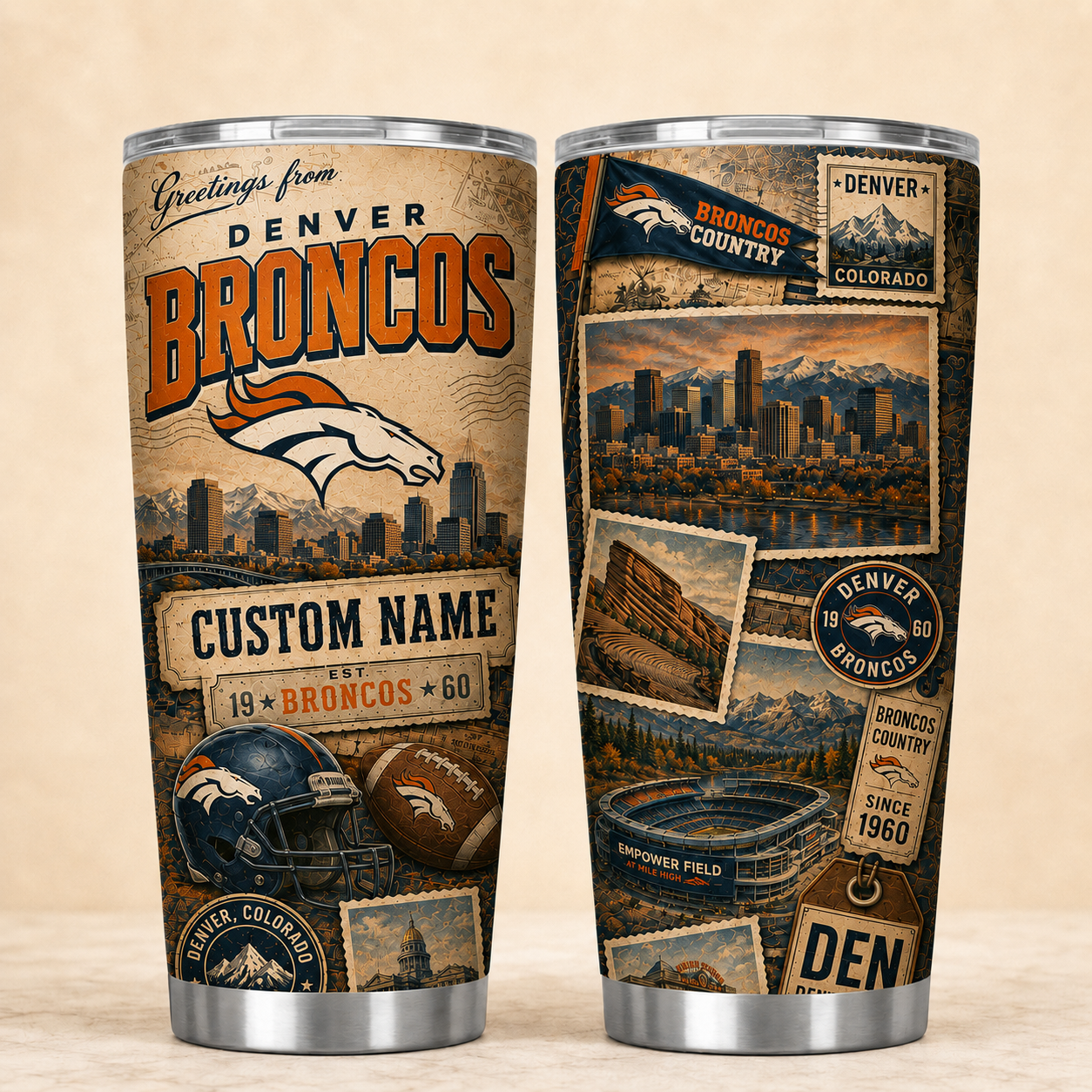 DB Personalized Premium NFL Classic Tumbler 190626