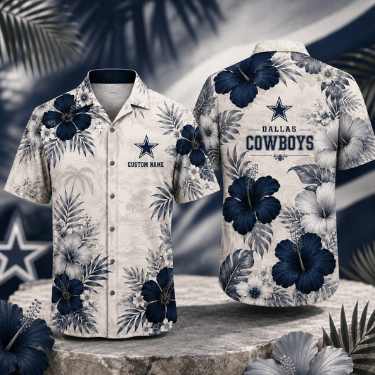 DC x NFL Tropical Floral Hawaiian Shirt 160626