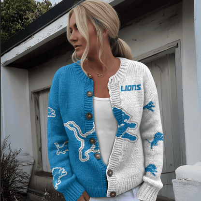DET x NFL Cardigan Sweatshirt With Button v1  DatND DVT