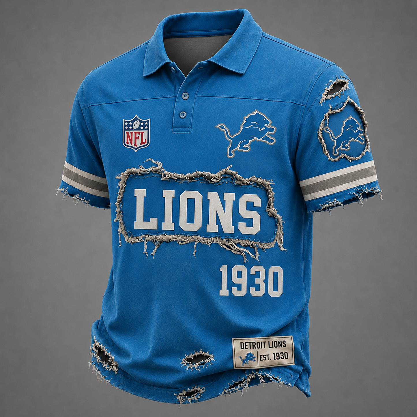 DET x NFL Luxury Classic Polo shirt 0506 DatND DVT