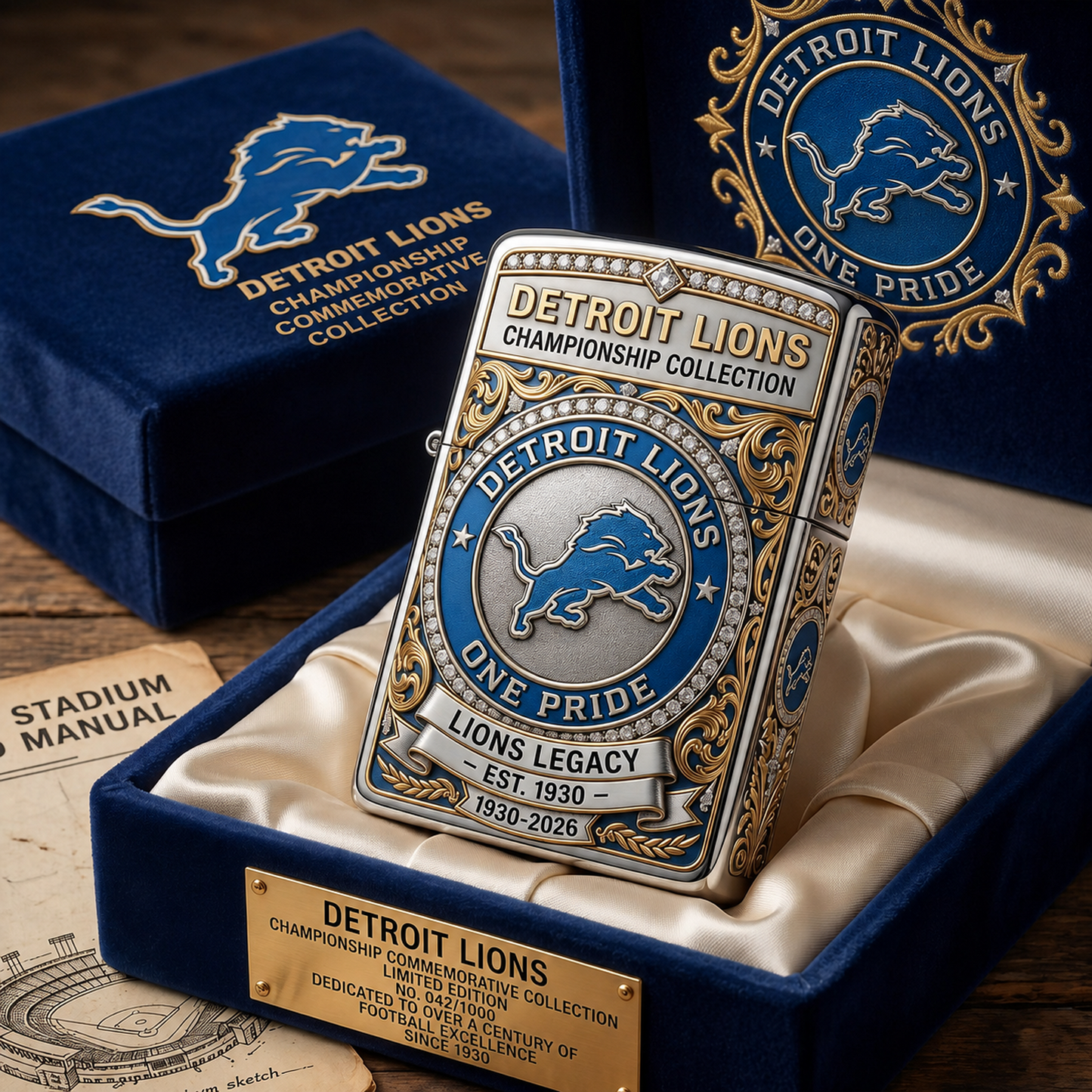 DET x NFL Premium Lighter Case 2105 DatND DVT