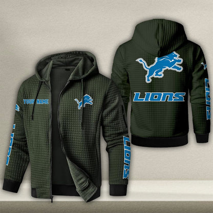 DET x NFL Quilted Zip Hoodie DatND DVT
