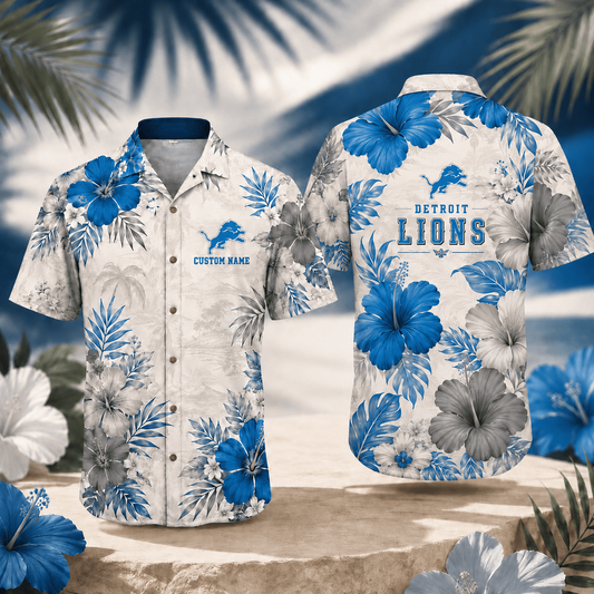 DL x NFL Tropical Floral Hawaiian Shirt 160626