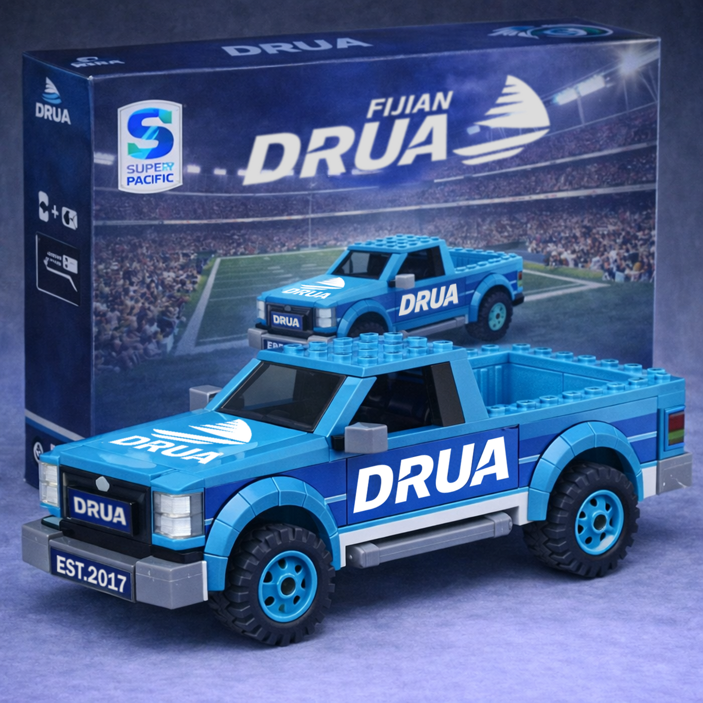 DRU x SPR Building Blocks Truck Toy Set DatND DVT