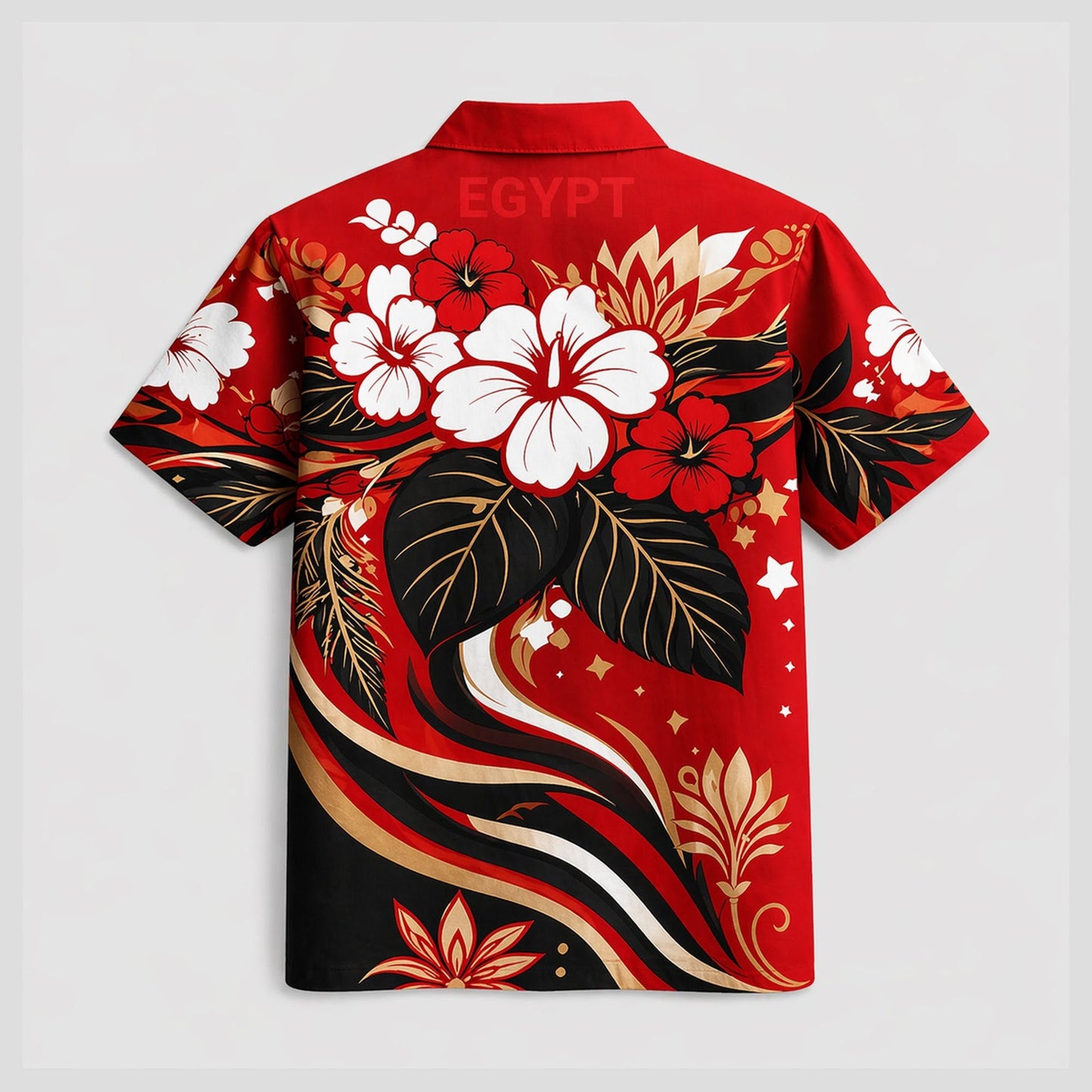 Egypt World Cup 2026 Floral Hawaiian Shirt PVT02 DATND LBN 90526