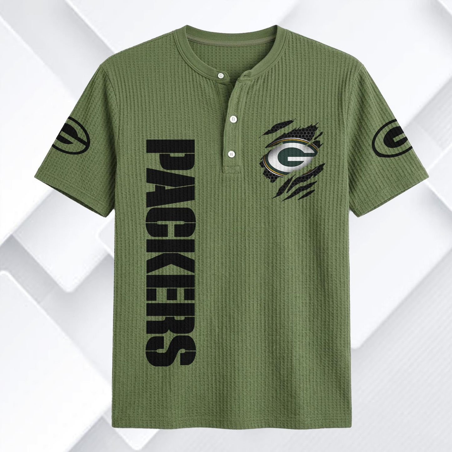 GB x NFL Waffle Short-Sleeve Shirt 2205 DatND DVT