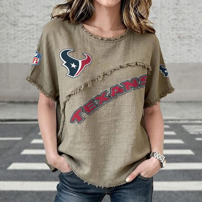 HOU x NFL Womenƒ??s Vintage O-Neck 2905 DatND DVT