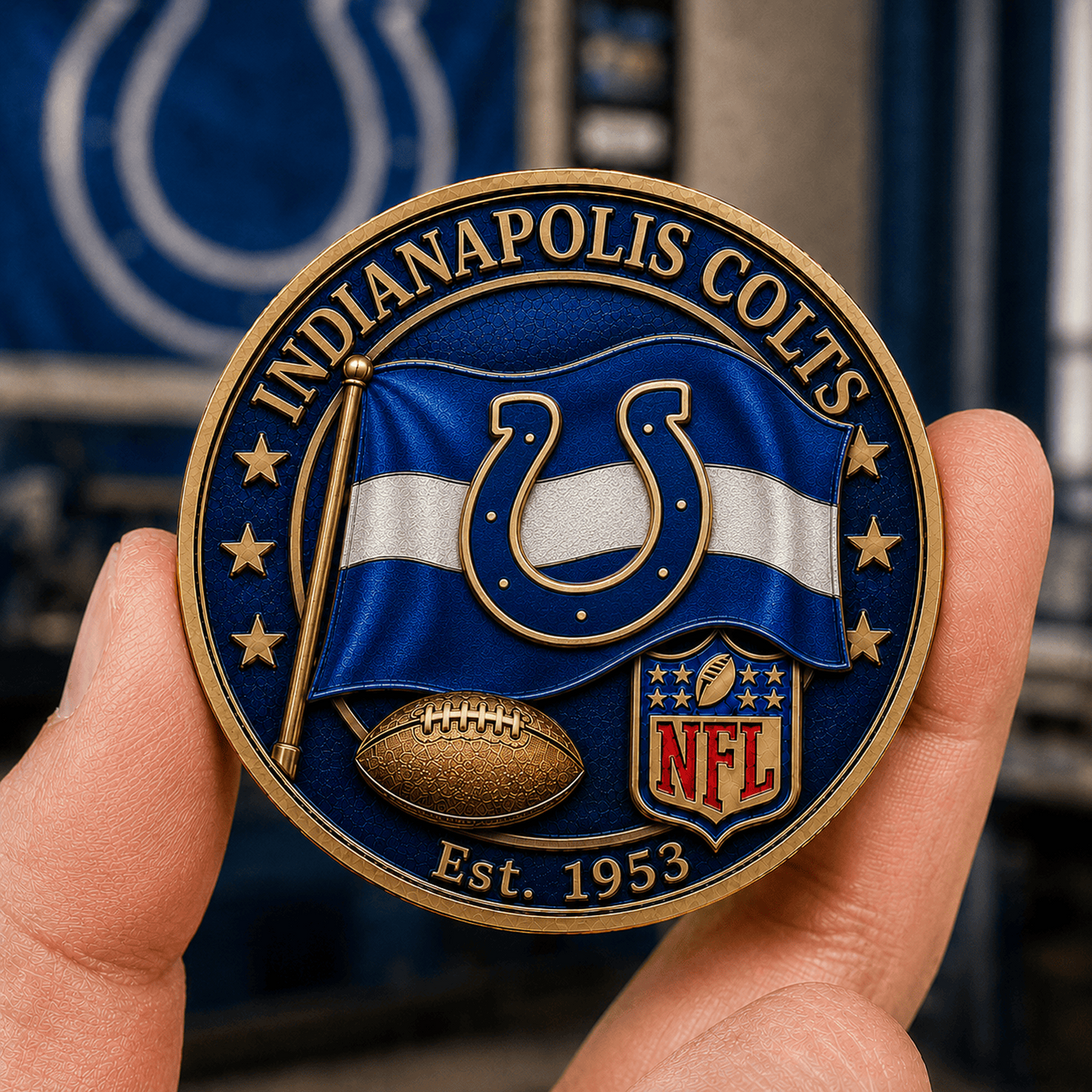 IND Premium NFL Fan Pride Commemorative Coin 1906