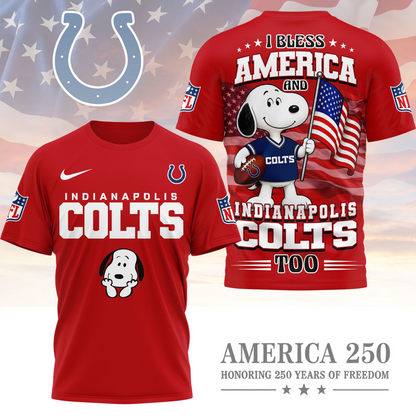 IND Premium NFL Snoopy America 250 3D Shirt 1706