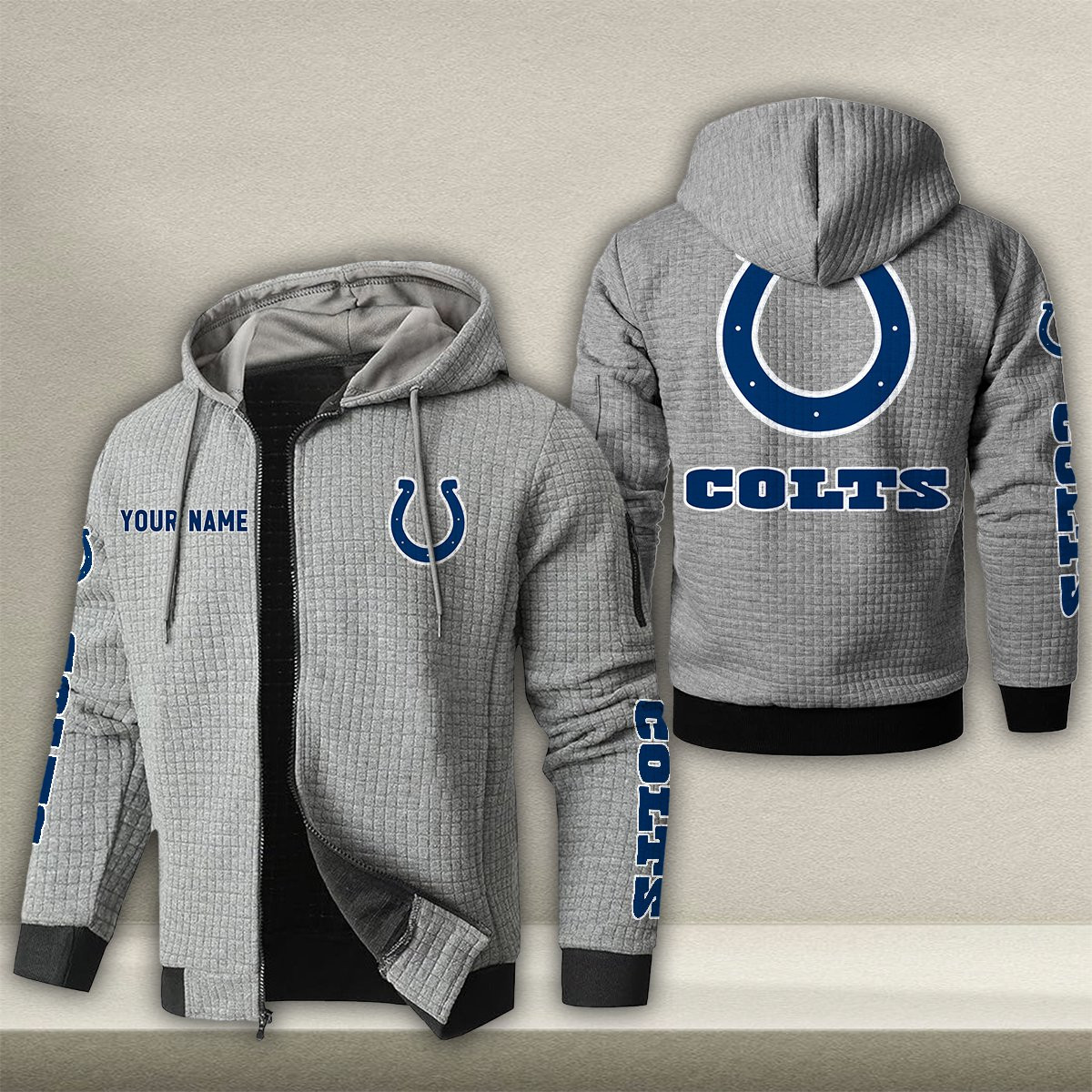 IND x NFL Quilted Zip Hoodie DatND DVT