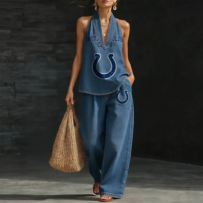 IND x NFL Women's Vintage Washed Denim Suit DATND TANTD 030626