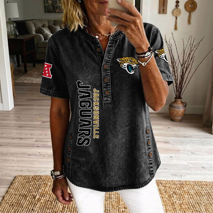 JAC x NFL Womenƒ??s Denim Casual Tops DATND LBN 190526