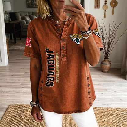 JAC x NFL Womenƒ??s Denim Casual Tops DATND LBN 190526