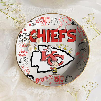 KC x NFL Premium NFL Snoopy Jewelry Dish 0406 DatND DVT