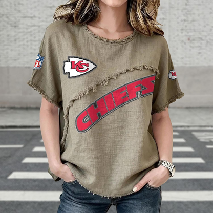 KC x NFL Womenƒ??s Vintage O-Neck 2905 DatND DVT