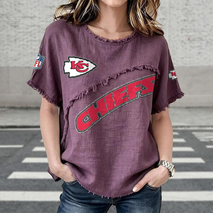 KC x NFL Womenƒ??s Vintage O-Neck 2905 DatND DVT