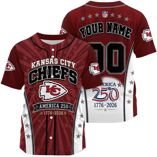 KCC x NFL 250 Years of Freedom 1776-2026 Baseball Jersey 170626