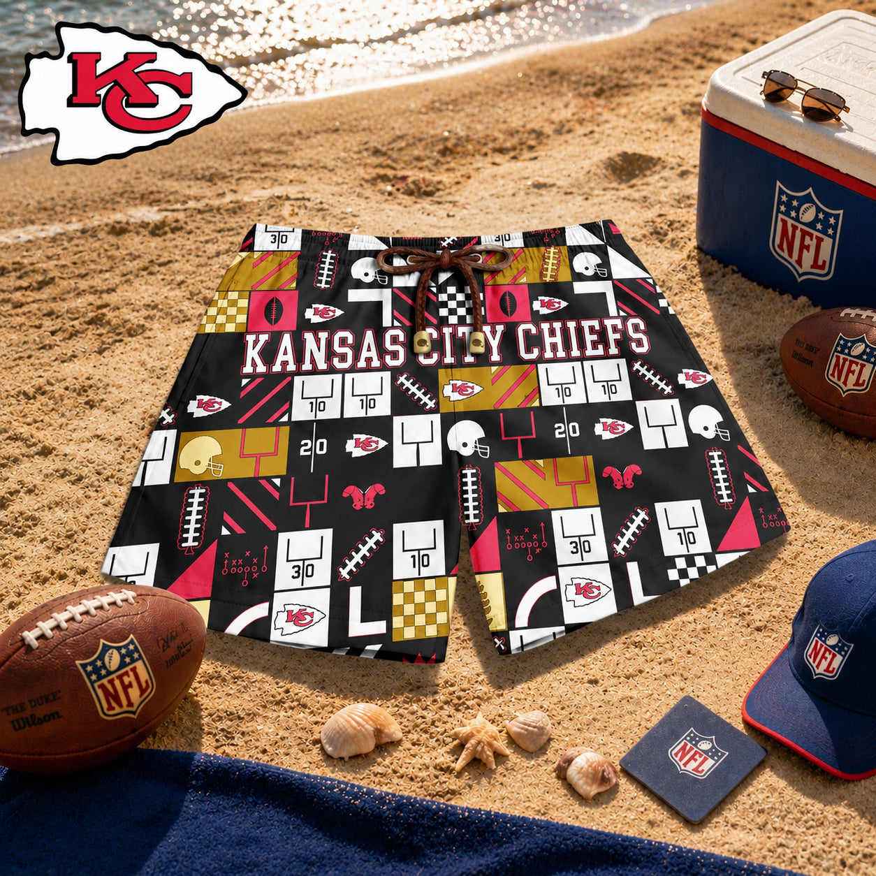KCC x NFL Luxury Beach Shorts 180626