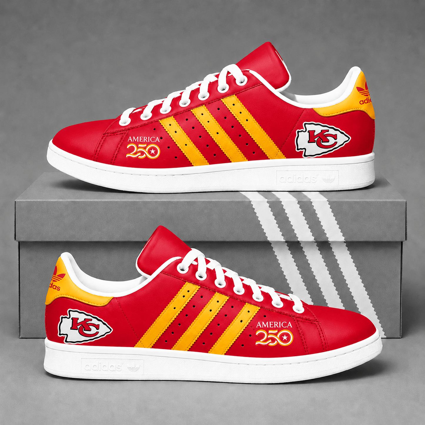 KCC x NFL Premium America 250 Team Pride Superstar Sneakers   150626