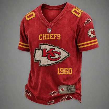 KCC x NFL Premium V-neck Shirt 230626