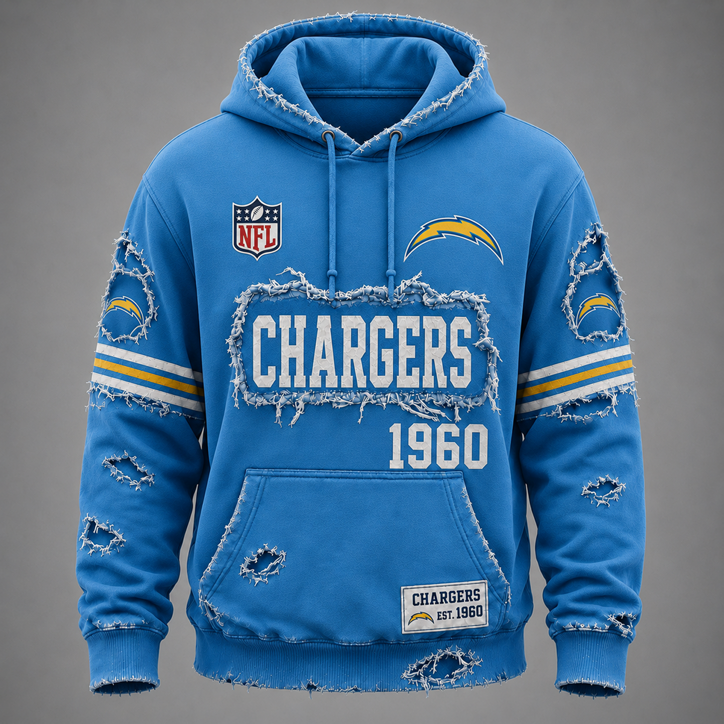 LAC x NFL Distressed Premium Hoodie 0906 DatND DVT
