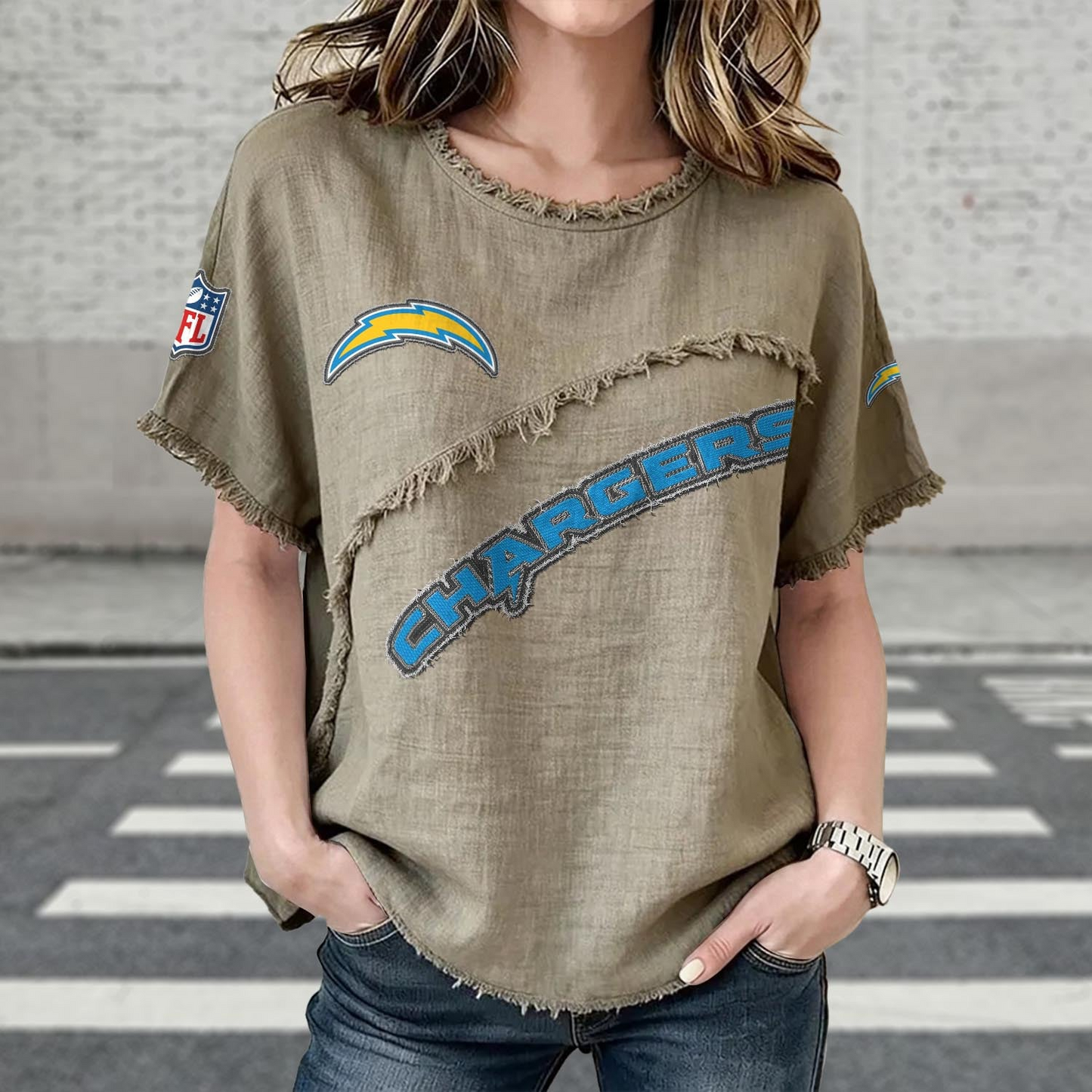 LAC x NFL Womenƒ??s Vintage O-Neck 2905 DatND DVT