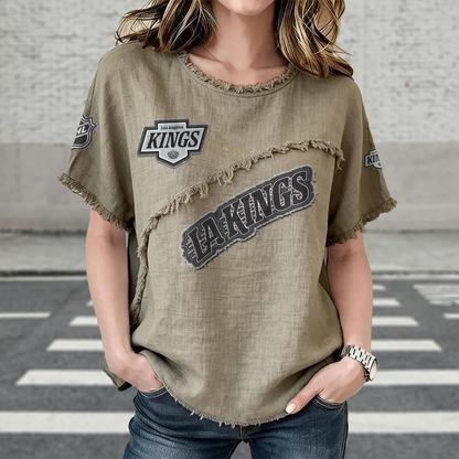 LAK x NHL Womenƒ??s Vintage O-Neck 2905 DatND DVT