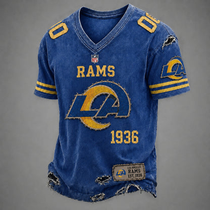 LAR x NFL Premium V-neck Shirt 230626