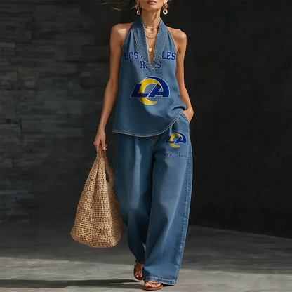 LAR x NFL Women's Vintage Washed Denim Suit DATND TANTD 030626