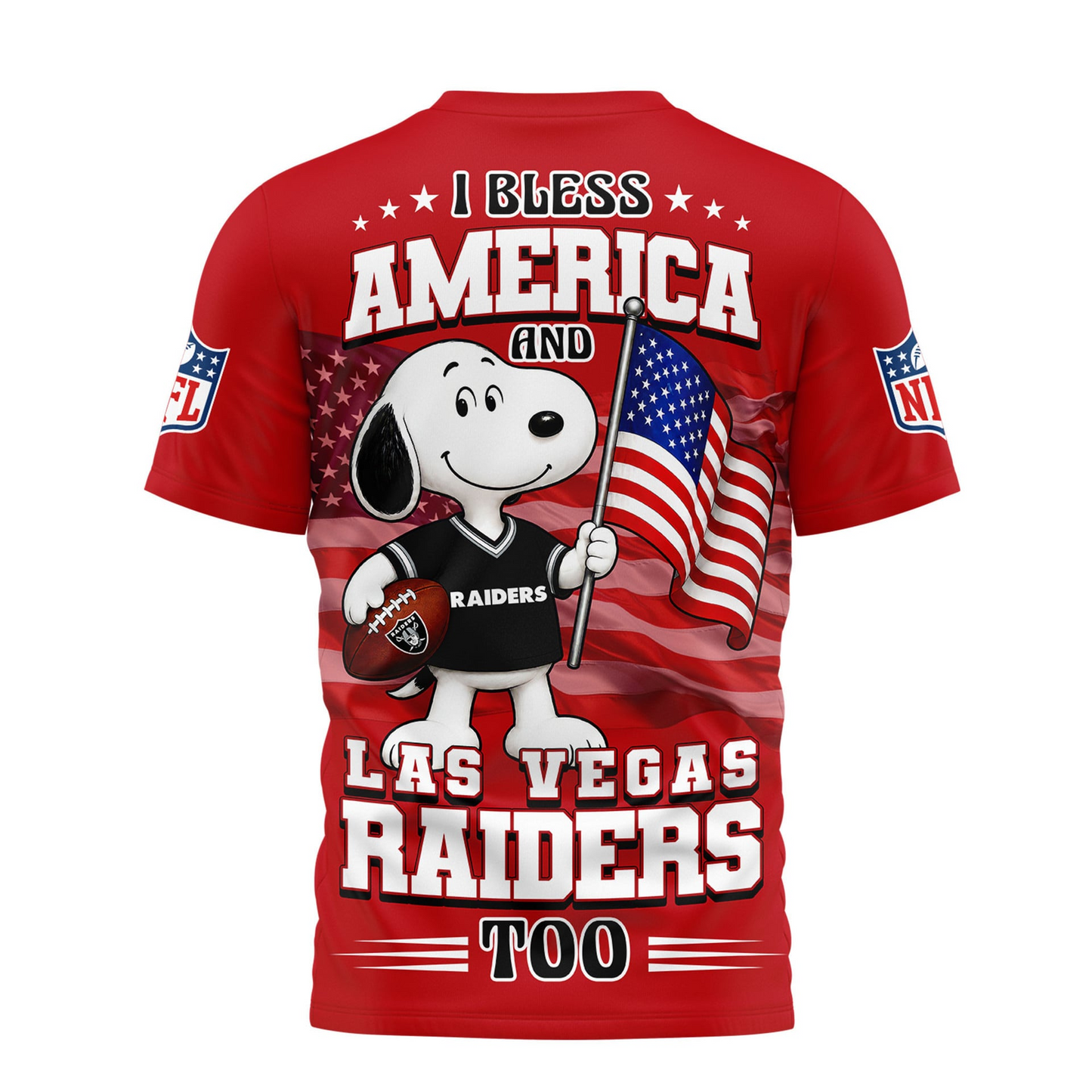LV Premium NFL Snoopy America 250 3D Shirt 1706