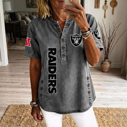 LV x NFL Womenƒ??s Denim Casual Tops DATND LBN 190526