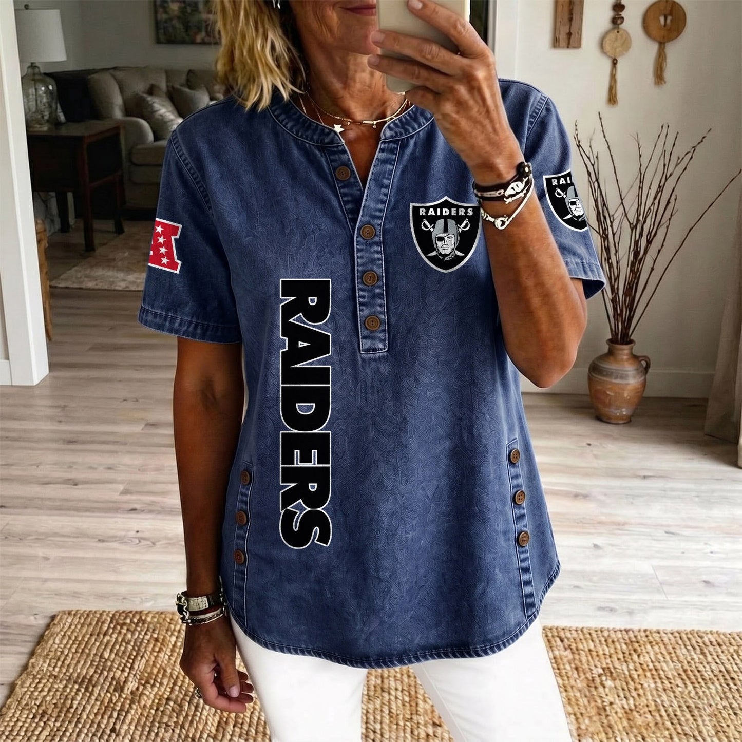 LV x NFL Womenƒ??s Denim Casual Tops DATND LBN 190526