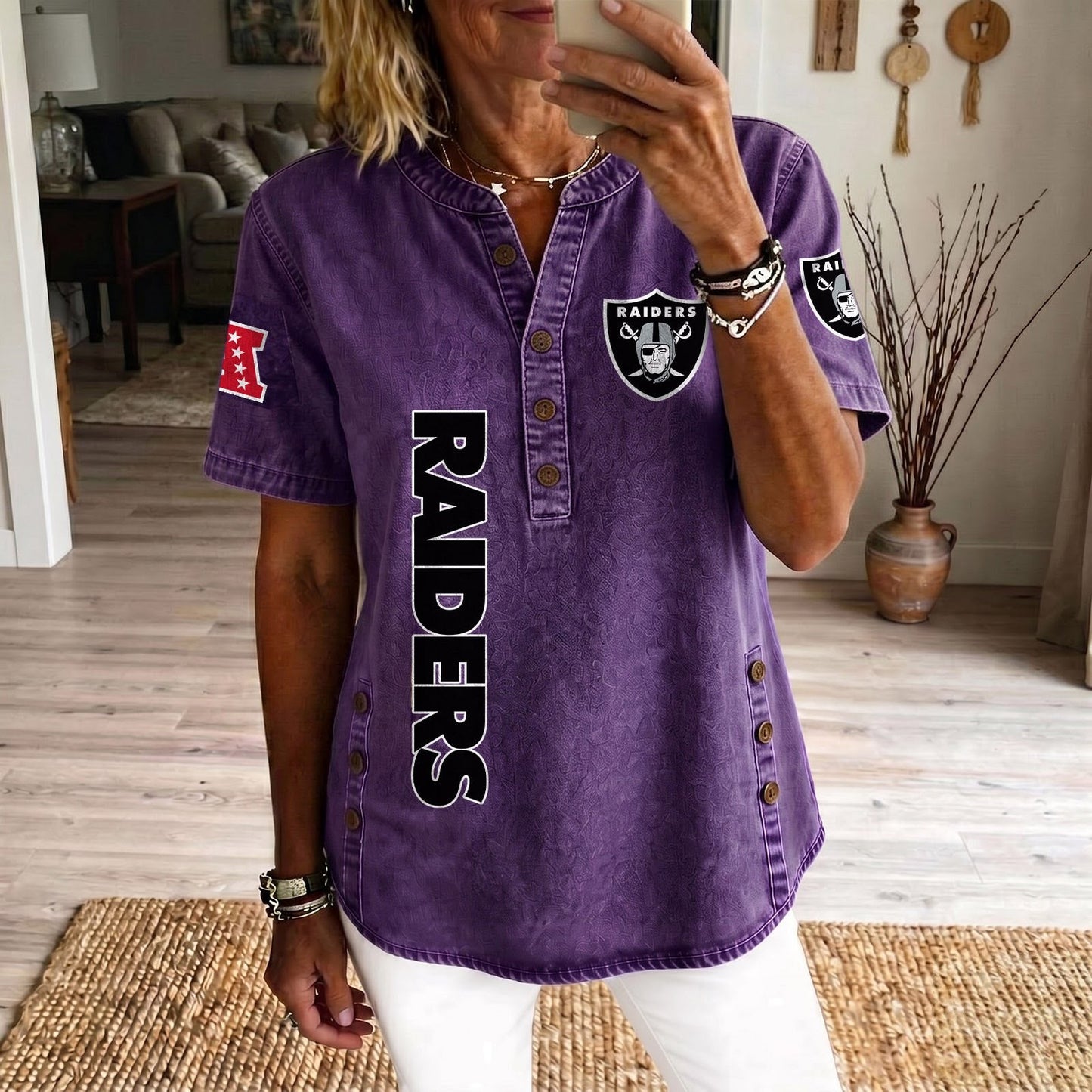 LV x NFL Womenƒ??s Denim Casual Tops DATND LBN 190526