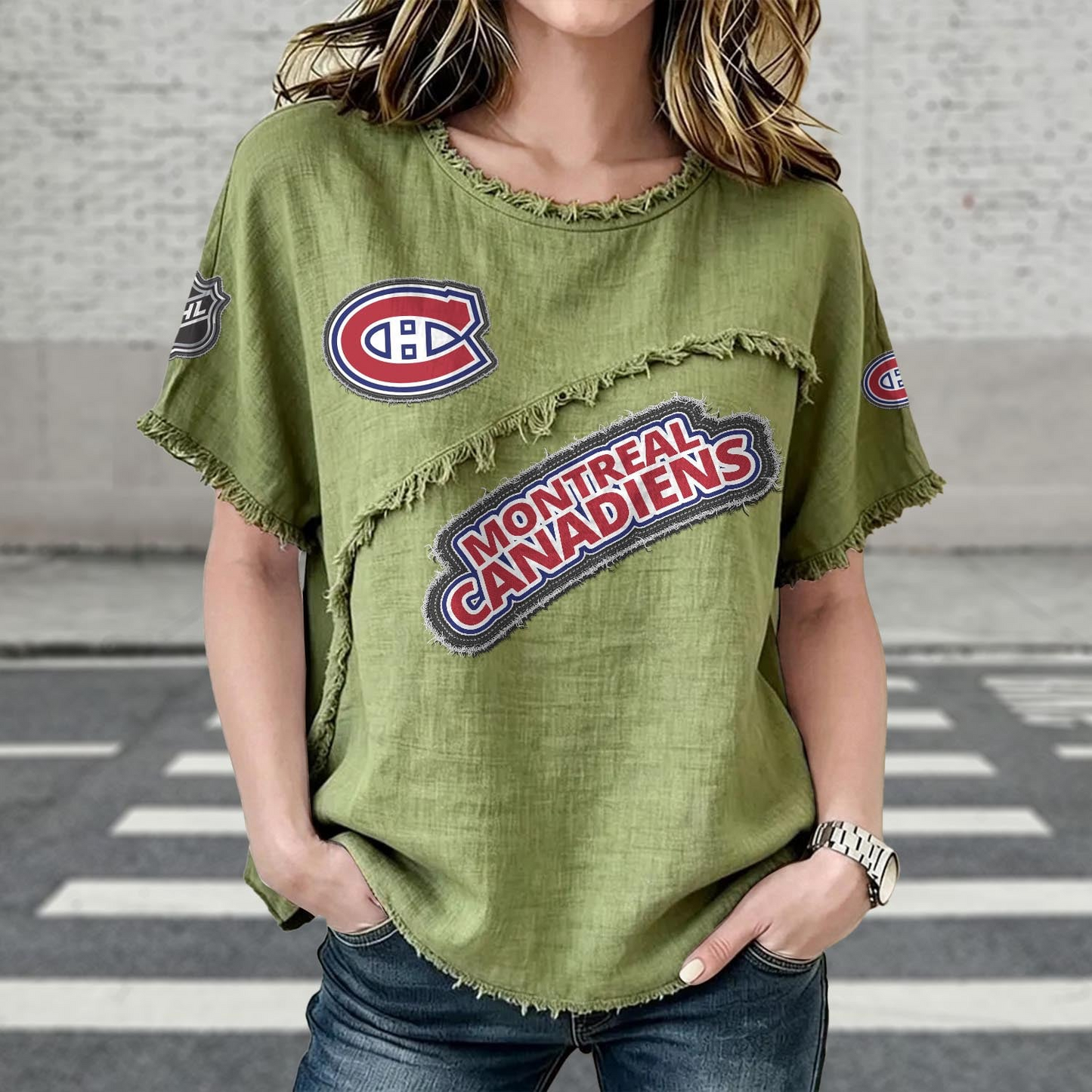 MC x NHL Womenƒ??s Vintage O-Neck 2905 DatND DVT