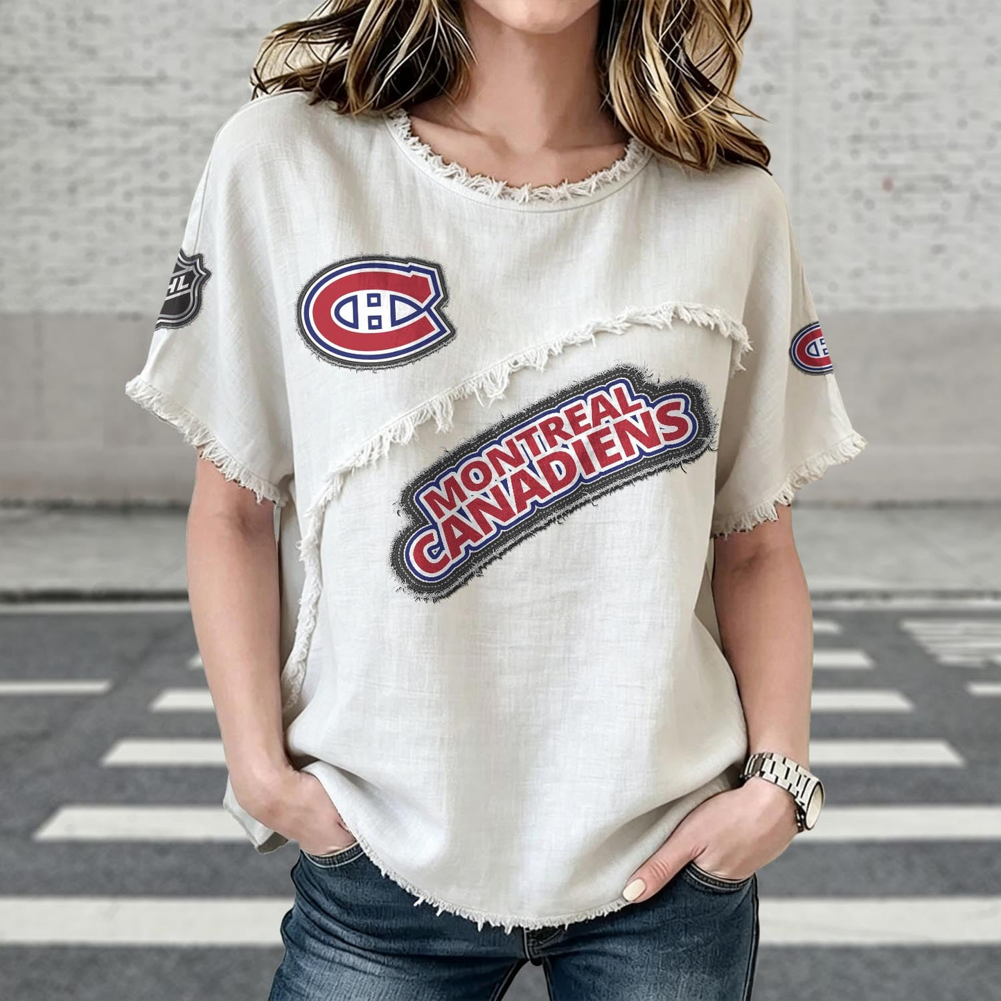 MC x NHL Womenƒ??s Vintage O-Neck 2905 DatND DVT