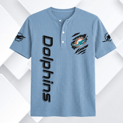 MIA x NFL Waffle Short-Sleeve Shirt 2205 DatND DVT