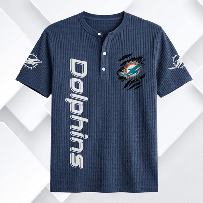 MIA x NFL Waffle Short-Sleeve Shirt 2205 DatND DVT