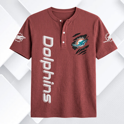 MIA x NFL Waffle Short-Sleeve Shirt 2205 DatND DVT