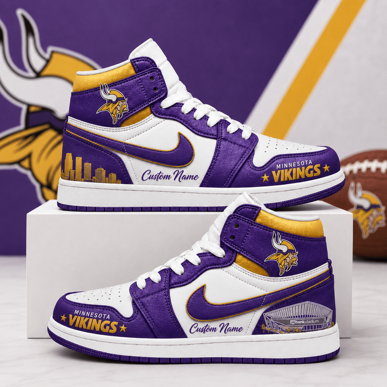 MV x NFL Luxury Air Jordan 1 Sneakers 230626