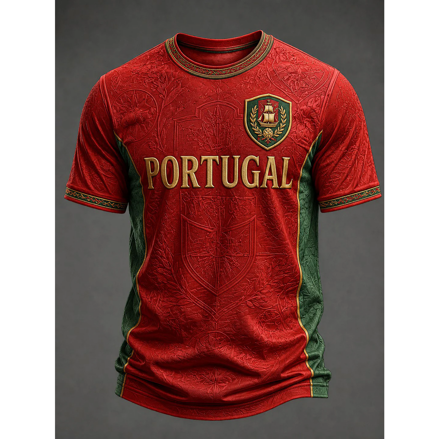 Men's Portuguese Football Print Casual Top V16 180626