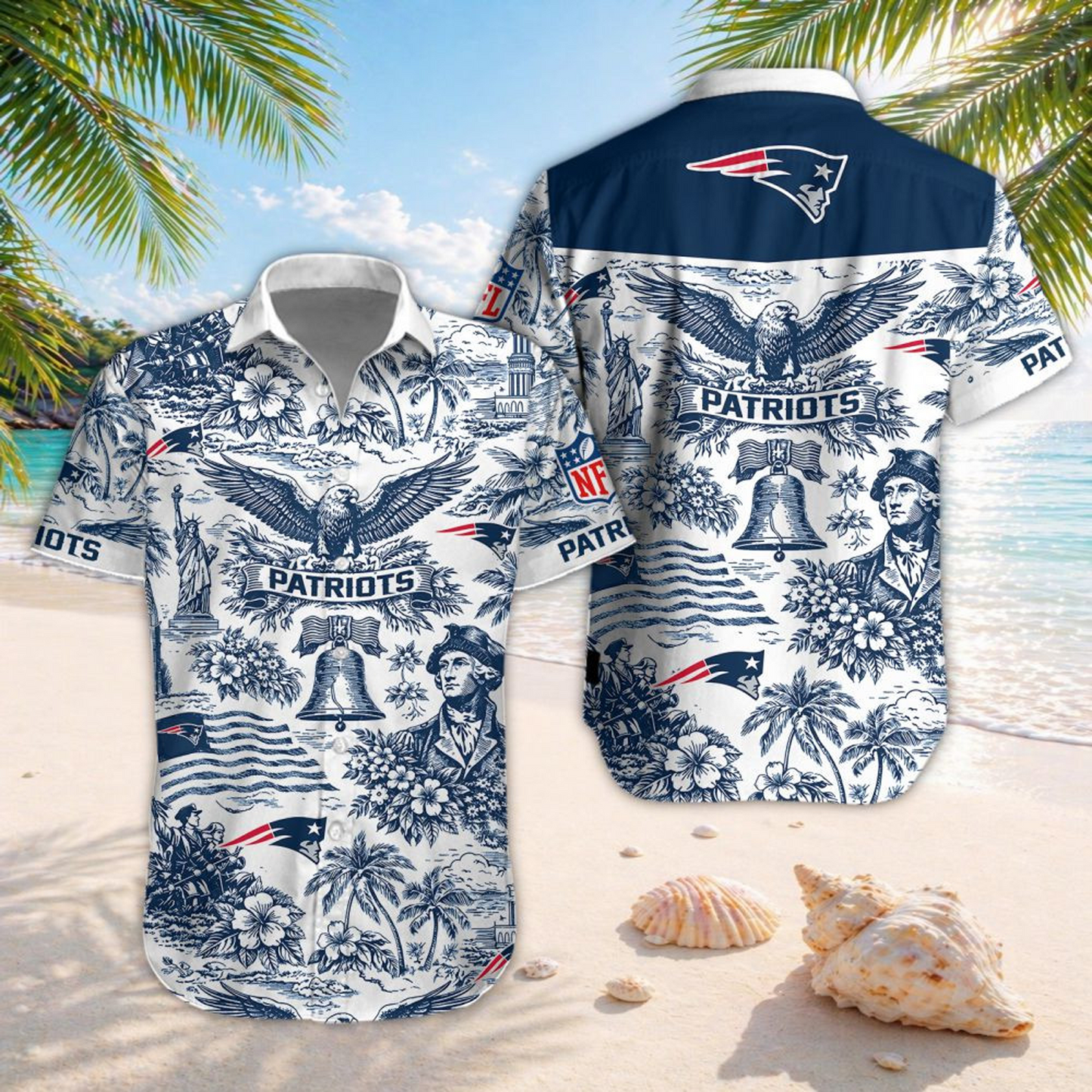 NE x NFL Hawaiian Shirt 2006