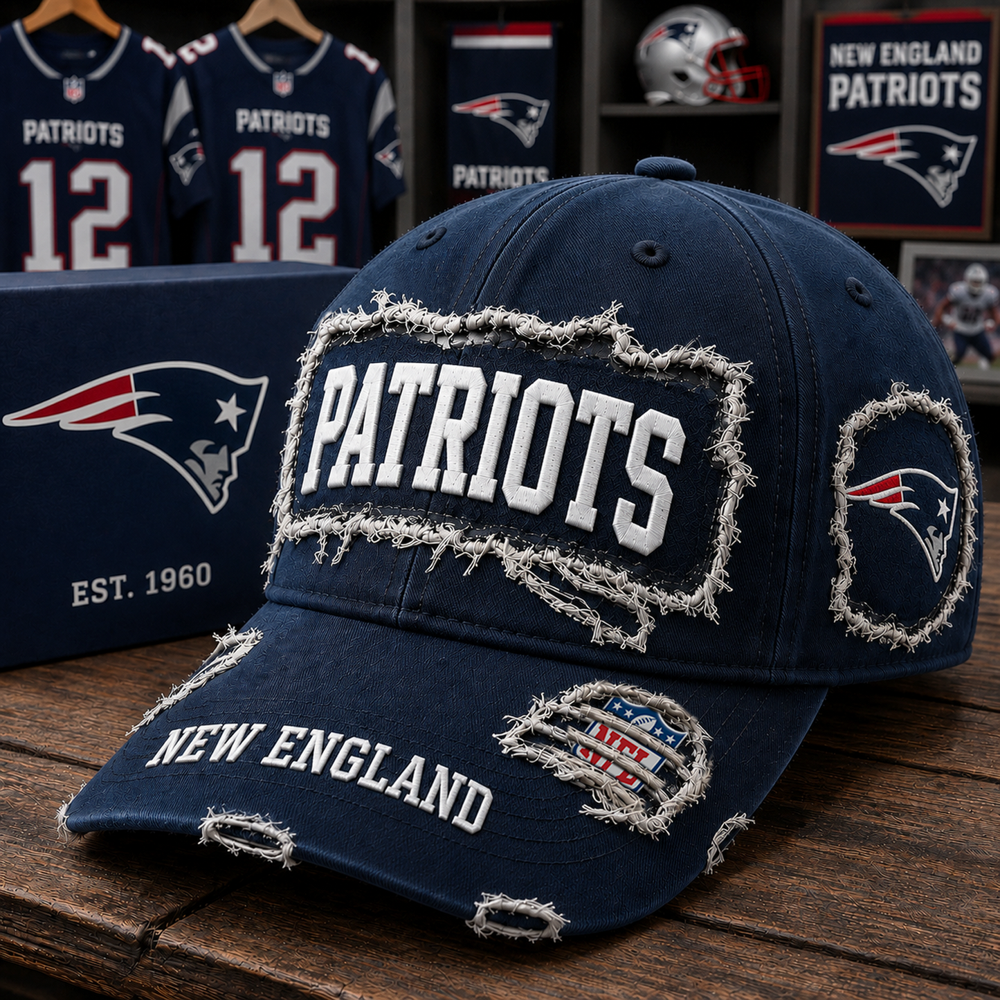 NE x NFL Premium Patch Cap 1806